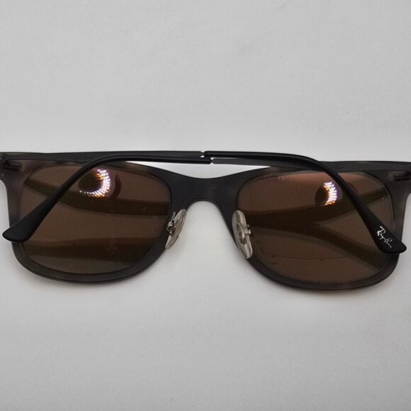 Ray-Ban RB4210 6244/2Y Wayfarer Light Ray Havana Frame Copper Mirror Sunglasses main image 7